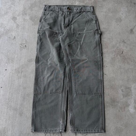 Vintage Y2K Carhartt mos green work wear carpenter pants